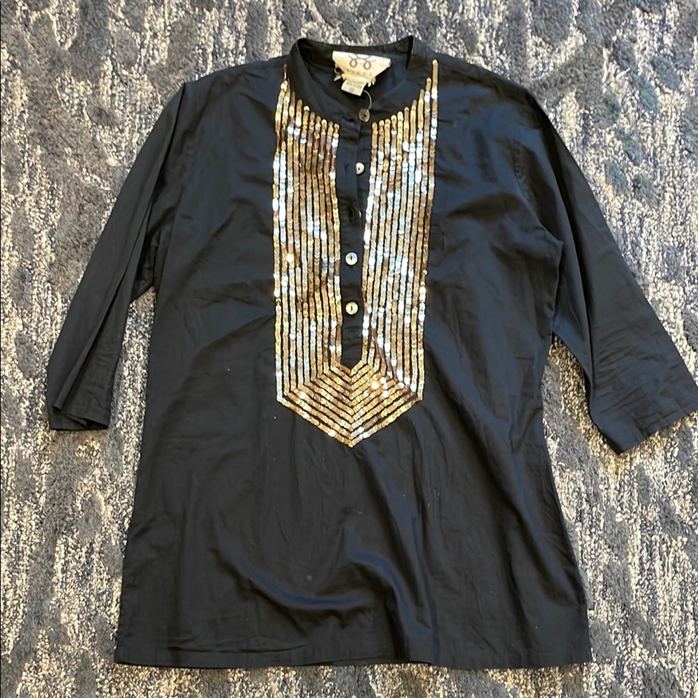 Figue Black and Gold Shirt